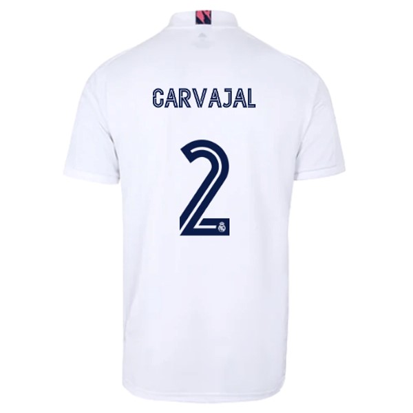 Maillot Football Real Madrid Domicile NO.2 Carvajal 2020-21 Blanc